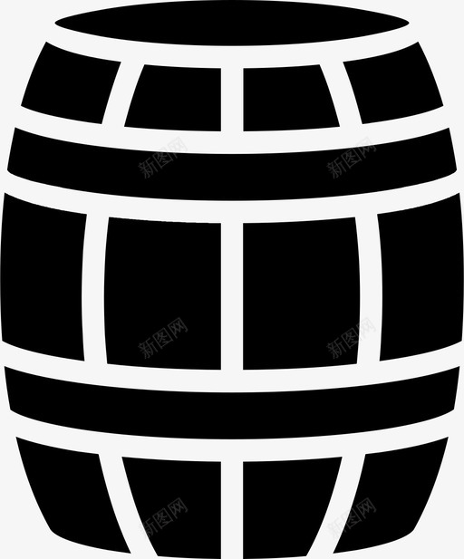桶啤酒木桶图标svg_新图网 https://ixintu.com 啤酒 木桶 桶 葡萄酒 饮料