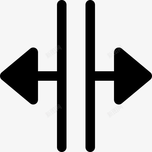 打开拆分箭头电梯按钮图标svg_新图网 https://ixintu.com 打开拆分箭头 按钮 电梯 箭头实心图标