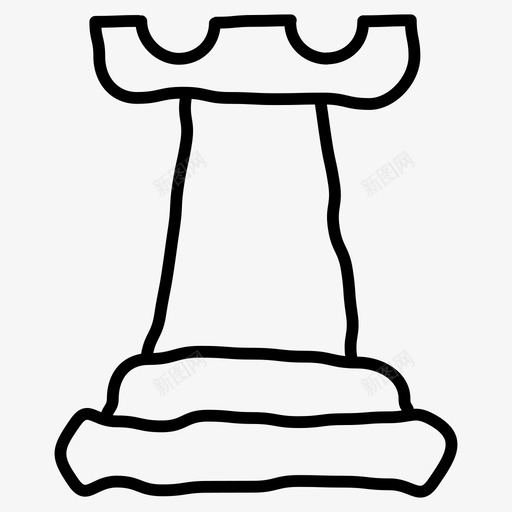 国际象棋游戏手绘图标svg_新图网 https://ixintu.com 国际象棋 手绘 棋子 游戏 策略 西洋棋 运动涂鸦