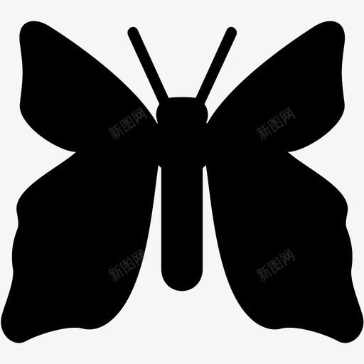 蝴蝶美丽迷人图标svg_新图网 https://ixintu.com 昆虫 美丽 蝴蝶 迷人