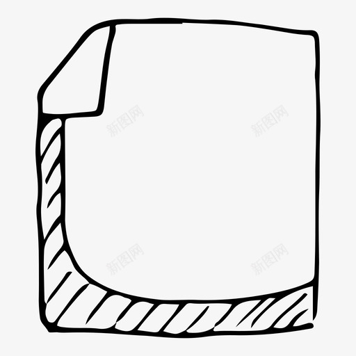 空白文档纸张涂鸦用户界面图标svg_新图网 https://ixintu.com 涂鸦用户界面 空白文档 纸张