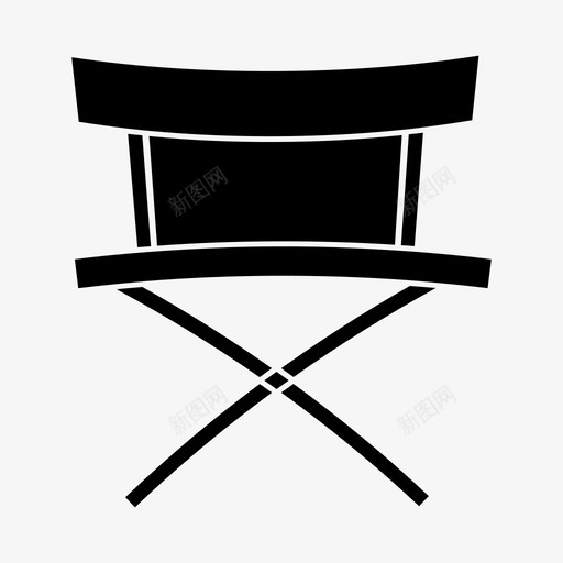 椅子老板导演图标svg_新图网 https://ixintu.com 坐下 导演 椅子 老板