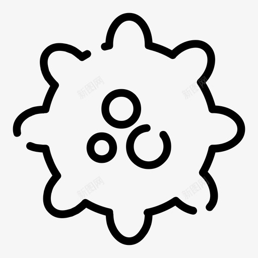 病毒细菌细胞图标svg_新图网 https://ixintu.com 医学 病毒 细胞 细菌