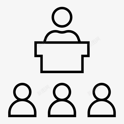 发言人会议员图标svg_新图网 https://ixintu.com 会议员 发言人