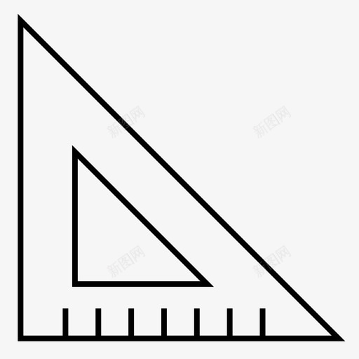 方格尺子图案图标svg_新图网 https://ixintu.com 图案 尺子 方格
