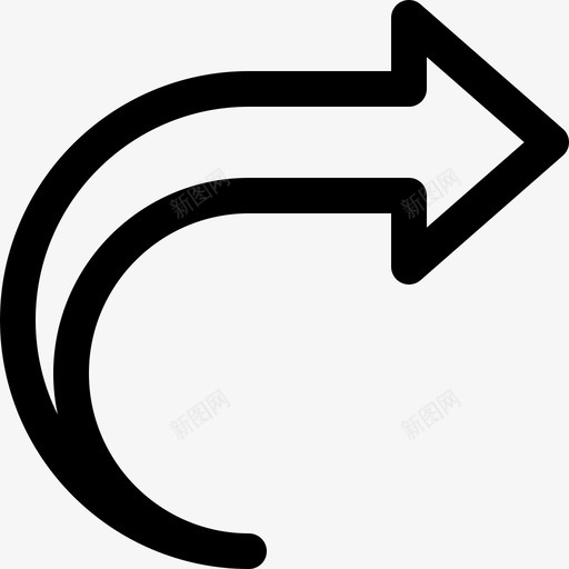 重做箭头顺时针重复图标svg_新图网 https://ixintu.com 旋转 箭头线图标 重做箭头 重复 顺时针