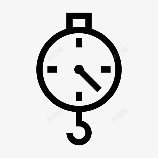 吊秤吊钩计量图标svg_新图网 https://ixintu.com 交货 吊秤 吊钩 滑轮 衡器 计量