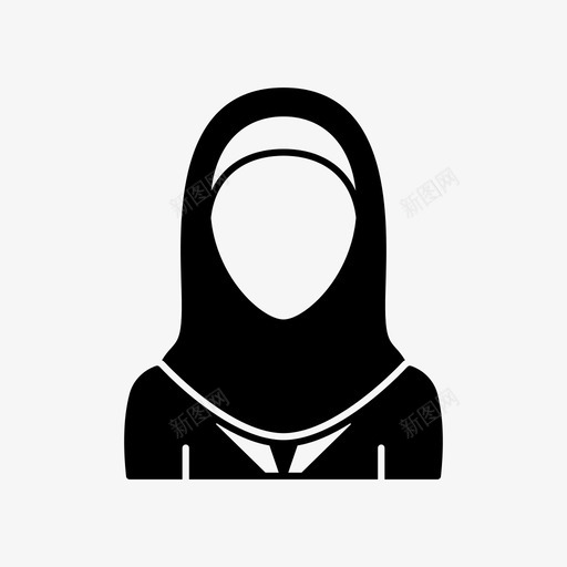 戴头巾的女人阿凡达莫斯利姆图标svg_新图网 https://ixintu.com 戴头巾的女人 用户 莫斯利姆 阿凡达 阿凡达女人
