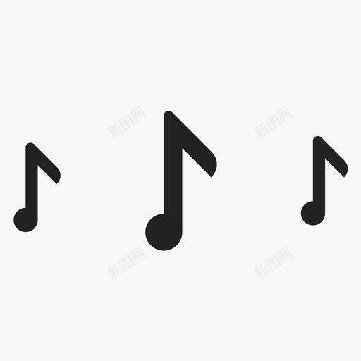旋律音符曲调图标svg_新图网 https://ixintu.com 旋律 曲调 音符