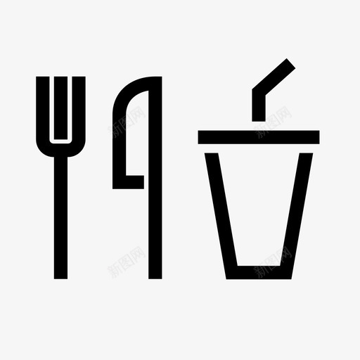 食品和饮料快餐膳食图标svg_新图网 https://ixintu.com 快餐 烹饪 膳食 食品和饮料