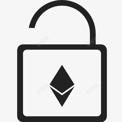 以太坊解锁区块链加密图标svg_新图网 https://ixintu.com 以太坊解锁 加密 加密货币 区块链 数字 货币