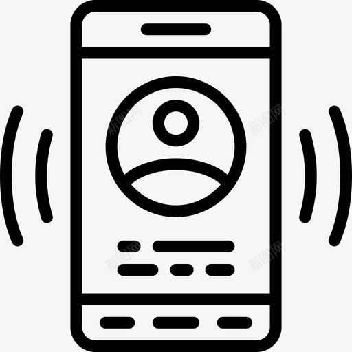 配置文件页应用程序交互图标svg_新图网 https://ixintu.com Pretycons用户界面移动概述 交互 应用程序 界面 移动 配置文件页