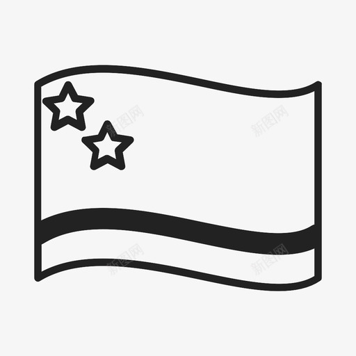 旗帜颜色国家图标svg_新图网 https://ixintu.com 国家 旗帜 星星 民族 颜色