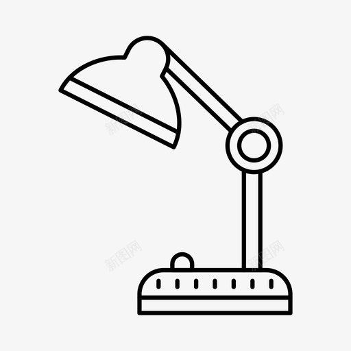 灯电照明图标svg_新图网 https://ixintu.com 学校和教育 桌子 灯 照明 电 雨水 雷电