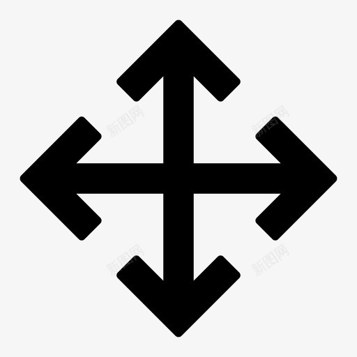 移动光标拖动图标svg_新图网 https://ixintu.com 光标 拖动 指针 移动 移动学院 箭头