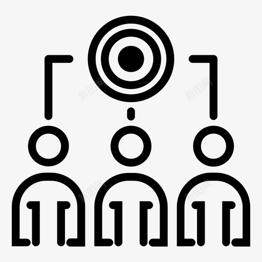 团队目标业务社区图标svg_新图网 https://ixintu.com 业务 团队 团队目标 目标 社区 网络