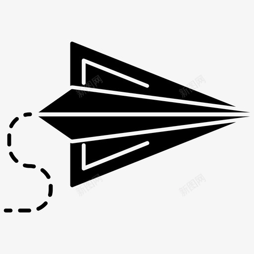 纸张计划平面游戏图标svg_新图网 https://ixintu.com 发送 学校和教育字形 平面 游戏 纸张计划