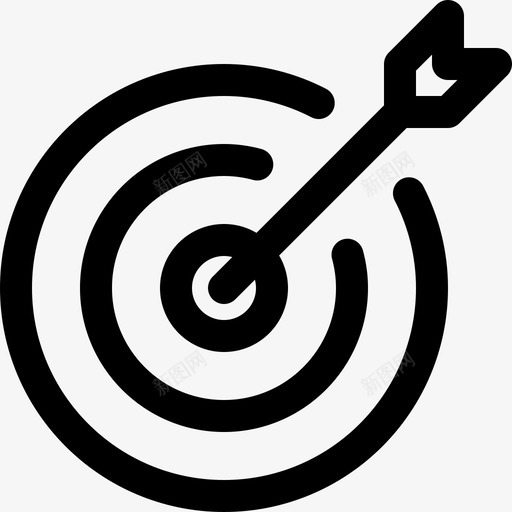 射箭板瞄准箭图标svg_新图网 https://ixintu.com 射箭板 标靶 瞄准 箭 靶子