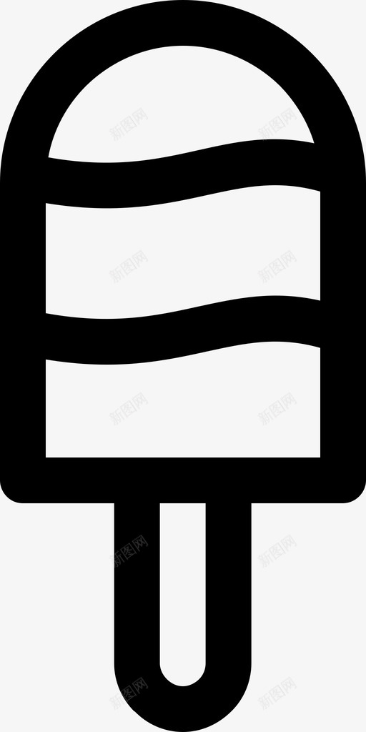 冰棒甜点冰激凌图标svg_新图网 https://ixintu.com 冰棒 冰激凌 甜点