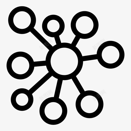 网络群体社会图标svg_新图网 https://ixintu.com 技术 社会 网络 群体