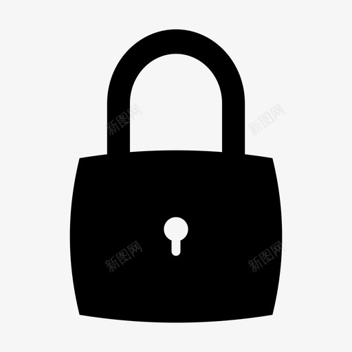 挂锁锁密码图标svg_新图网 https://ixintu.com 安全 密码 挂锁 锁