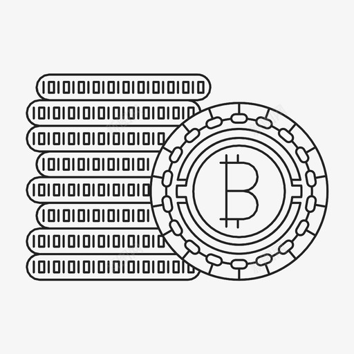 比特币硬币货币图标svg_新图网 https://ixintu.com 去中心化 数字货币 比特币 硬币 货币
