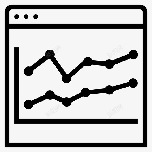 在线趋势图表线图图标svg_新图网 https://ixintu.com 图表 在线趋势 线图 网络趋势