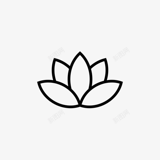 冥想莲花放松图标svg_新图网 https://ixintu.com spotify音乐播放列表 冥想 放松 柔软 瑜伽 莲花