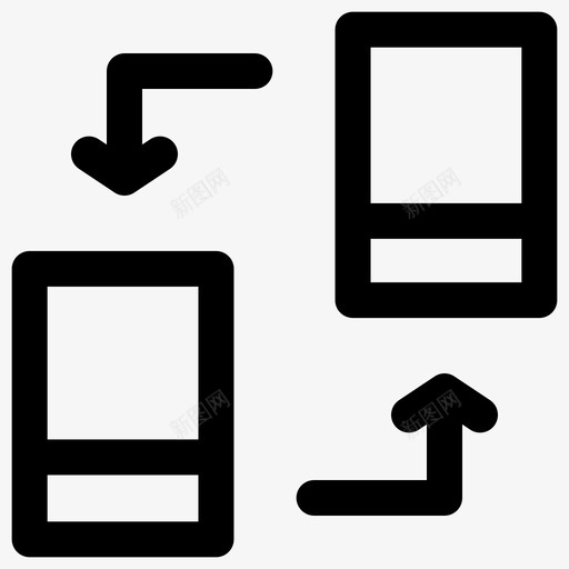 数据传输链接网络图标svg_新图网 https://ixintu.com 传输数据 平板电脑 平板电脑网络 数据传输 网络 链接