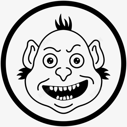 巨魔恶霸网络图标svg_新图网 https://ixintu.com 巨魔 恶霸 网络