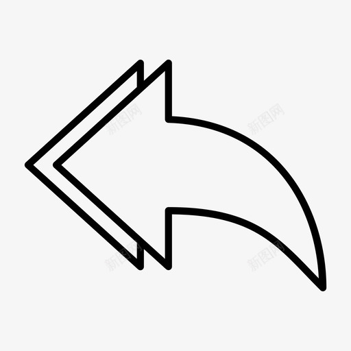回去离开回复图标svg_新图网 https://ixintu.com 回去 回复 撤销 离开