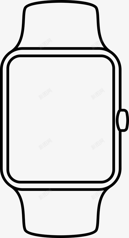 iwatch苹果移动设备图标svg_新图网 https://ixintu.com iwatch 智能 智能手表 移动设备 苹果 苹果设备