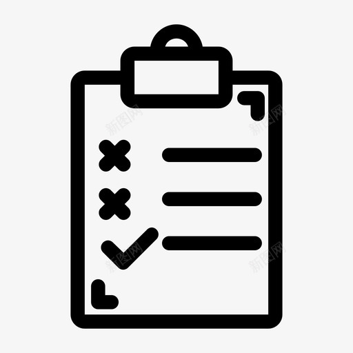 任务板剪贴板工作板图标svg_新图网 https://ixintu.com 任务板 剪贴板 工作板