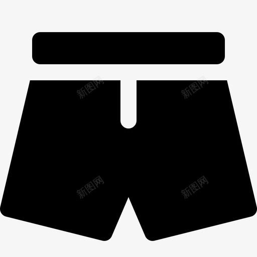 时尚短裤拳击裤舒适图标svg_新图网 https://ixintu.com 内衣 拳击裤 时尚短裤 服装 舒适 衣服固体图标