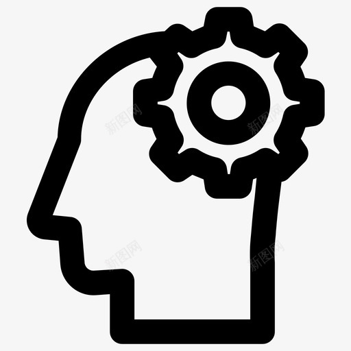 思考用户图标svg_新图网 https://ixintu.com 思考 用户