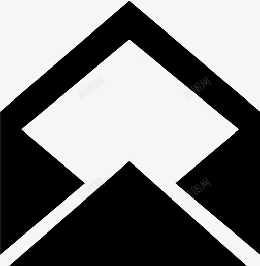 打开信封电子邮件信件图标svg_新图网 https://ixintu.com 信件 打开信封 电子邮件