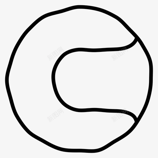 网球手绘体育涂鸦图标svg_新图网 https://ixintu.com 体育涂鸦 手绘 网球
