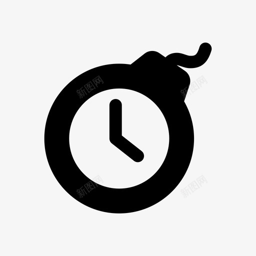 定时炸弹关闭战争图标svg_新图网 https://ixintu.com 关闭 定时炸弹 战争 武器 炸弹