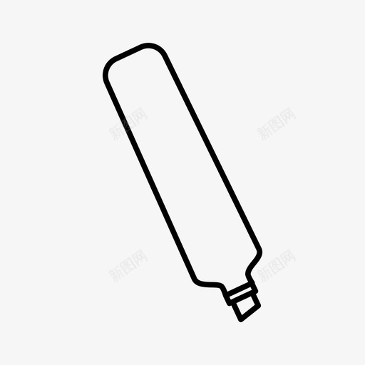 荧光笔彩色物品图标svg_新图网 https://ixintu.com 回到学校 工具 彩色 物品 荧光笔 铅笔