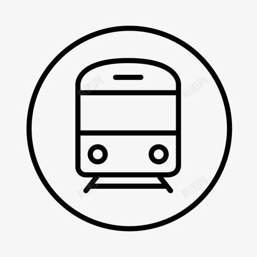 火车铁路终点站图标svg_新图网 https://ixintu.com 火车 火车站 终点站 运输 铁路