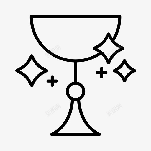 高脚杯童话幻想图标svg_新图网 https://ixintu.com 传说 幻想 民俗 童话 高脚杯 魔术