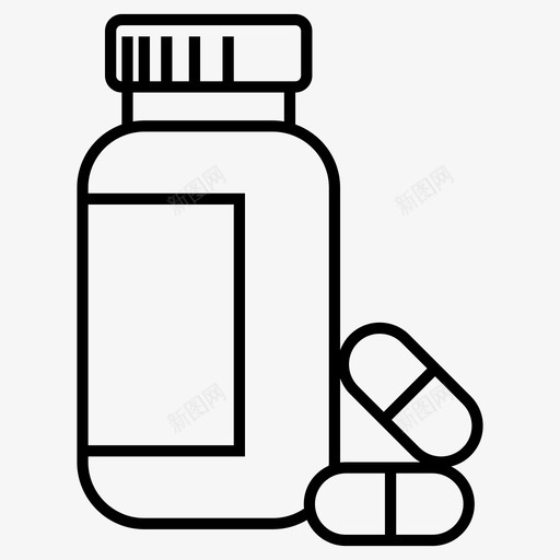 药丸胶囊药药物图标svg_新图网 https://ixintu.com 催眠药 安眠药 胶囊药 药丸 药物
