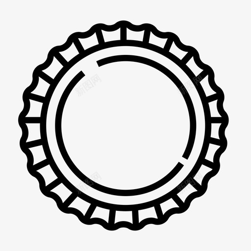 瓶盖啤酒啤酒盖图标svg_新图网 https://ixintu.com 啤酒 啤酒盖 瓶盖 酒吧 酿造