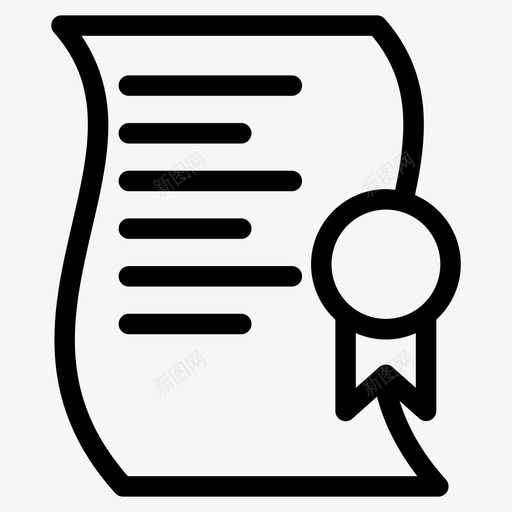 执照合同文凭图标svg_新图网 https://ixintu.com 合同 执照 文件 文凭