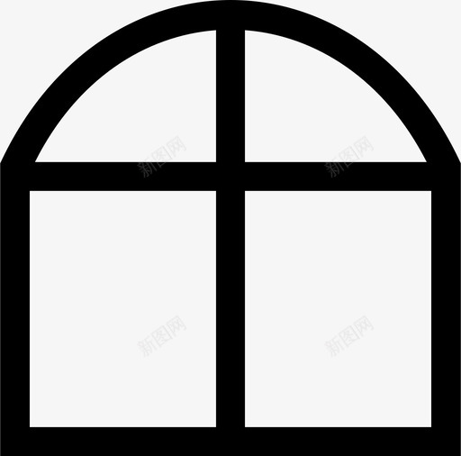 窗户通风结构图标svg_新图网 https://ixintu.com 形状 窗户 结构 通风