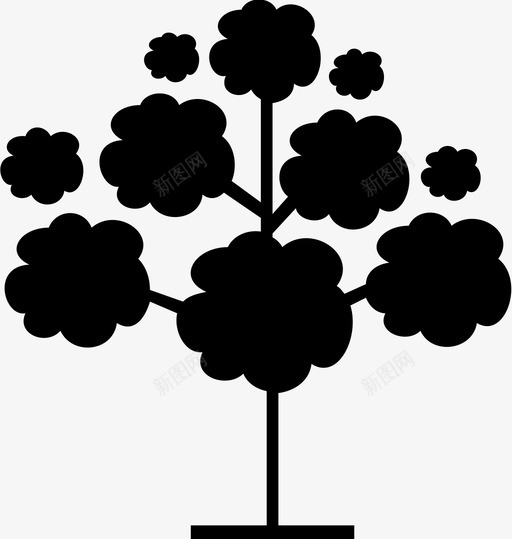 树森林风景图标svg_新图网 https://ixintu.com 树 森林 植物 自然 风景