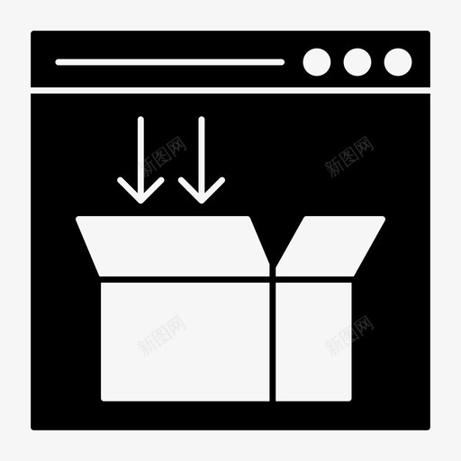 框互联网包裹图标svg_新图网 https://ixintu.com 互联网 包裹 技术 框 网页 网页搜索引擎优化字形图标