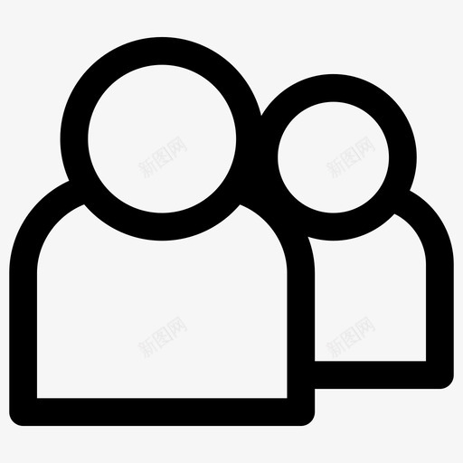 多用户情侣双人图标svg_新图网 https://ixintu.com 个人资料 双人 多用户 情侣 朋友