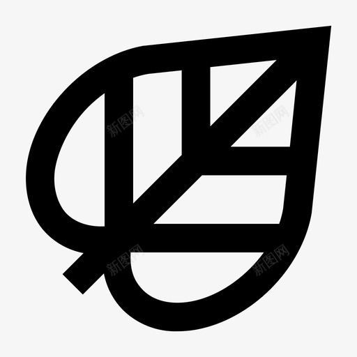 叶生态绿叶图标svg_新图网 https://ixintu.com 叶 生态 绿叶