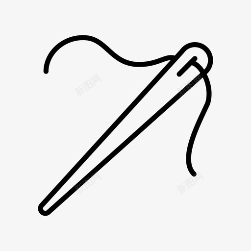 针缝线图标svg_新图网 https://ixintu.com 线 缝 针